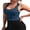 Blue, variant on Anwell Racerback Tank Tops for Womens Seamless Cropped Workout Tops Built in Bra