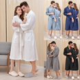 Clearance!Zoofduhp Bath Robe Robes for Women Couple Long Cardigan Hotel