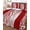 Red, White, Burgundy, variant on Quilt King Size Bedding Set, Red Leopard Print Reversible Summer Quilt 3 Pieces, Abstract Vintage Animals Textured Srtipes Lightweight Bedspreads Coverlets with 2 Pillow Shams for All Seasons