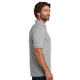 thumbnail image 3 of Hanes Ecosmart Jersey Polo T-Shirt, Men's Short Sleeve Solid Tee, Light Steel Shirt, M, 3 of 5