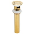 thumbnail image 3 of Tapón de desagüe para lavabo, antiobstrucción, dorado (con orificio), 3 of 14