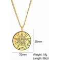 thumbnail image 6 of Tetragrammaton Pentagram Necklace for Men Women Tetragrammaton Pentagram Protection Amulet Pagan Wicca Jewelry, 6 of 13