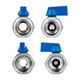 thumbnail image 4 of Válvula de bola QWORK Mini 304 de acero inoxidable 3/4 NPT, paquete de 4, 4 of 8