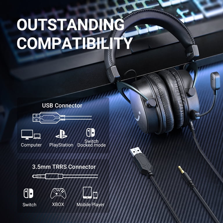 FIFINE H9 Pro Gaming Headset, USB/3.5mm, 7.1 Surround Sound photo 2