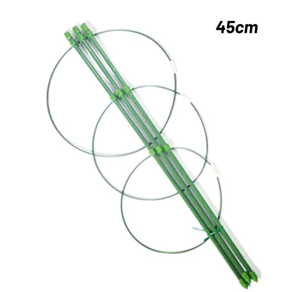 Allume Lot de 2 Cage de Support pour Plantes Résistante à la Rouille Anneau de Support pour Plantes de Jardin Piquet pour Plantes Support pour Tomate, Treillis, Plante Grimpante, Vert Fleur