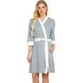 thumbnail image 3 of zttd maternity nursing robe delivery nightgowns hospital breastfeeding gown dress, 3 of 9