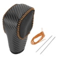 thumbnail image 1 of Cubierta de pomo de cambio de marcha Unique Bargains para Ford Ranger 2019-2022, antideslizante, negra y naranja, protector de mango de cambio de marcha de cuero sintético, 1 Pc, 1 of 6