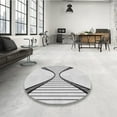 thumbnail image 3 of Ahgly Company Indoor Square Patterned Gray Area Rugs, 6' Square, 3 of 6
