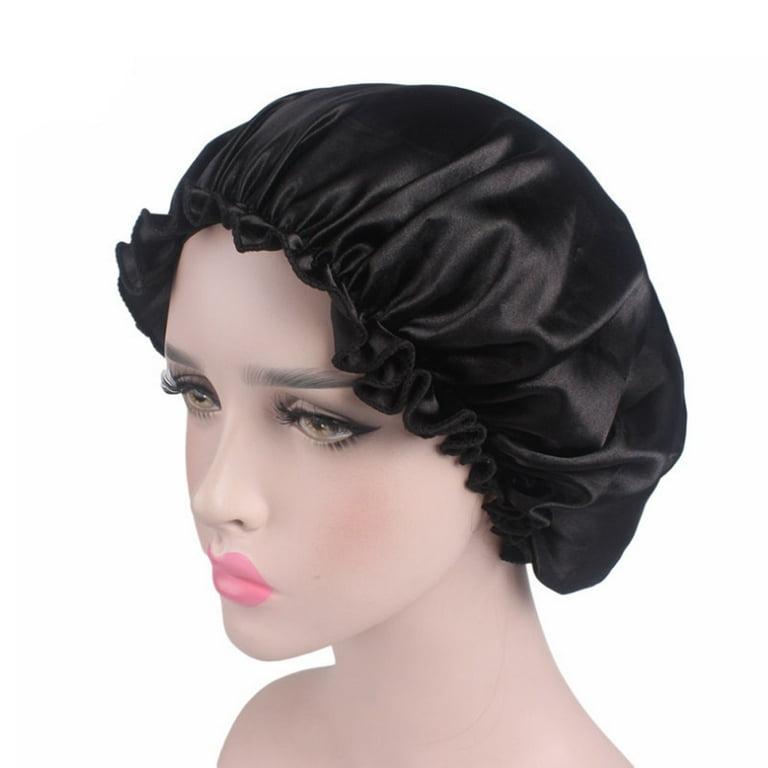 keusn bonnet de nuit turban foulard islamique en satin femme chapeau doux 