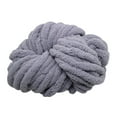 thumbnail image 4 of HOMYL Chunky Chenille Yarn Gauge 7 Giant Acrylic Fibers for Crochet DIY Crafts Bed Gray, 4 of 8