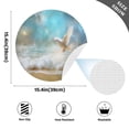 thumbnail image 4 of Ryvnso Beautiful Dove Of Peace Flying Round Plate Mats Dining Table Placemat 1 Piece for Holiday Decoration, 4 of 7