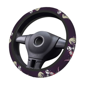 3-Piece Fluffy Faux Wool Steering Wheel Cover Set With Gear & Handbrake Covers (Pink)
