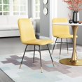 thumbnail image 6 of ZUO Var Modern Dining Chair in Yellow (Set of 2), 6 of 12
