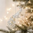 thumbnail image 6 of Lypsnake Clear Acrylic Sequins Christmas Ornaments,Transparent Peacock Shape Xmas Tree Decor,Reflective Animal Figurine for Christmas Tree Window Decor, 6 of 6