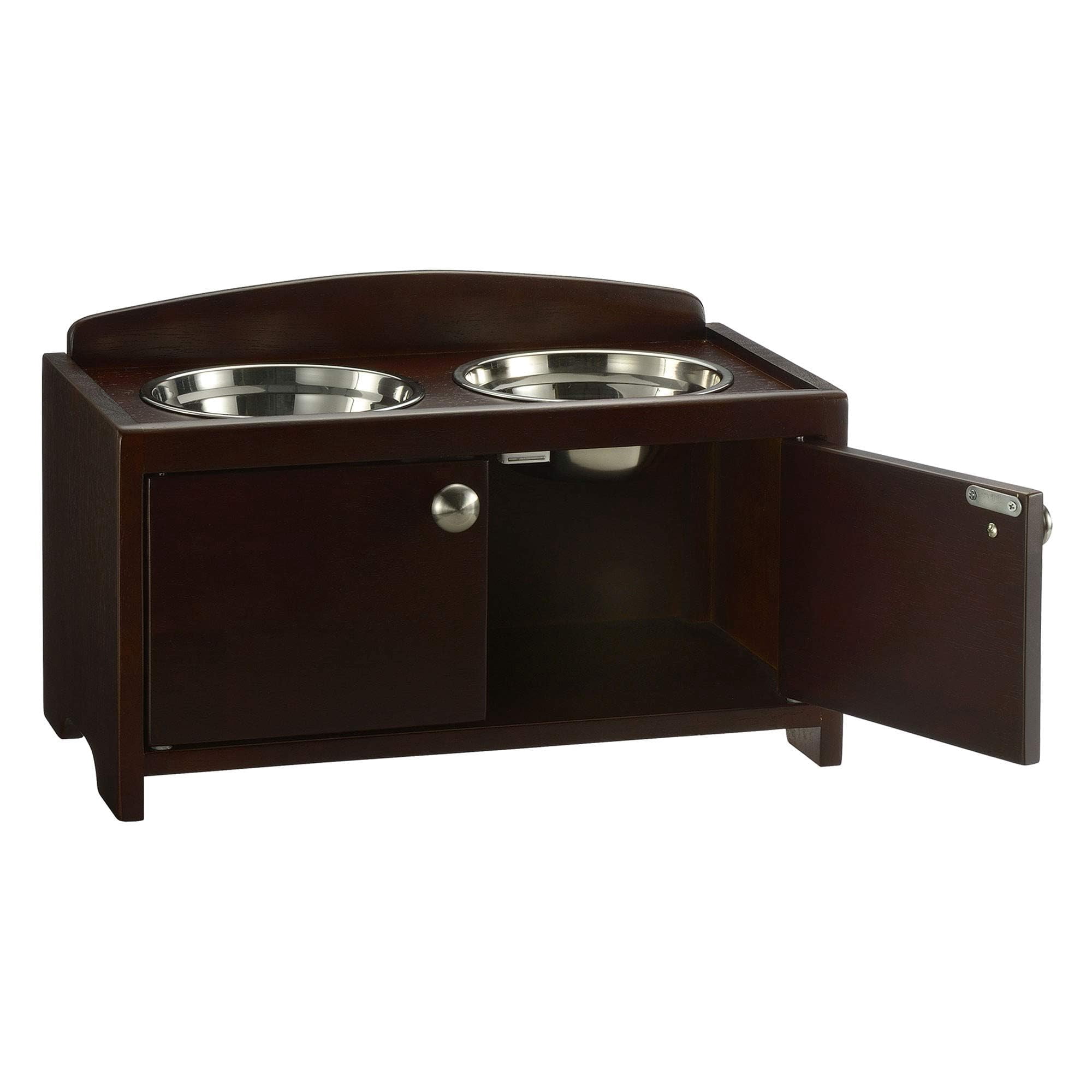 Elegant Wooden Pet Feeder L