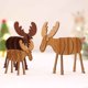 thumbnail image 3 of Toystoory Adornos de árbol de virutas de madera de Navidad, colgantes para colgar, regalos de decoración, 2 uds. Kits de decoración para fiestas roble pequeña, 3 of 6