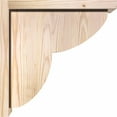 thumbnail image 3 of 7 1/2"W x 14"D x 14"H Crestline Smooth Corbel w/Backplate, Douglas Fir, 3 of 9