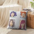 thumbnail image 4 of LALILO Throw Pillow Covers Four Oriental Women Hair Afro American Cushion Cover 18" x 18", 2 Pack, 4 of 6