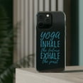thumbnail image 3 of DistinctInk Clear Case for Apple iPhone 13 PRO (6.1" Screen) - Yoga Inhale the Future Exhale the Past, 3 of 9