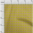 thumbnail image 1 of oneOone Cotton Poplin Yellow Fabric Floral Block Sewing Material Print Fabric By The Yard 42 Inch Wide, 1 of 4