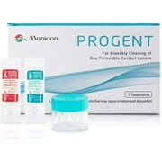 Menicon Progent Biweekly Contact Lens Cleaner - Removes Protein Deposits (7 Treatments)