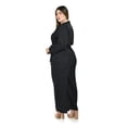 thumbnail image 3 of Conjunto sastre con cinto a rayas Roman Fashion /Tallas Extras 12716 (Negro) negro 36, 3 of 6