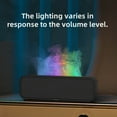 thumbnail image 6 of A5 Sound Pickup Aromatherapy Machine, Music Rhythm Dynamic Lighting,7-Color Flame Fireplace-style,250ml Atmosphere Silent Humidifier,Timer & Auto-Off for Home, Room (Black), 6 of 13