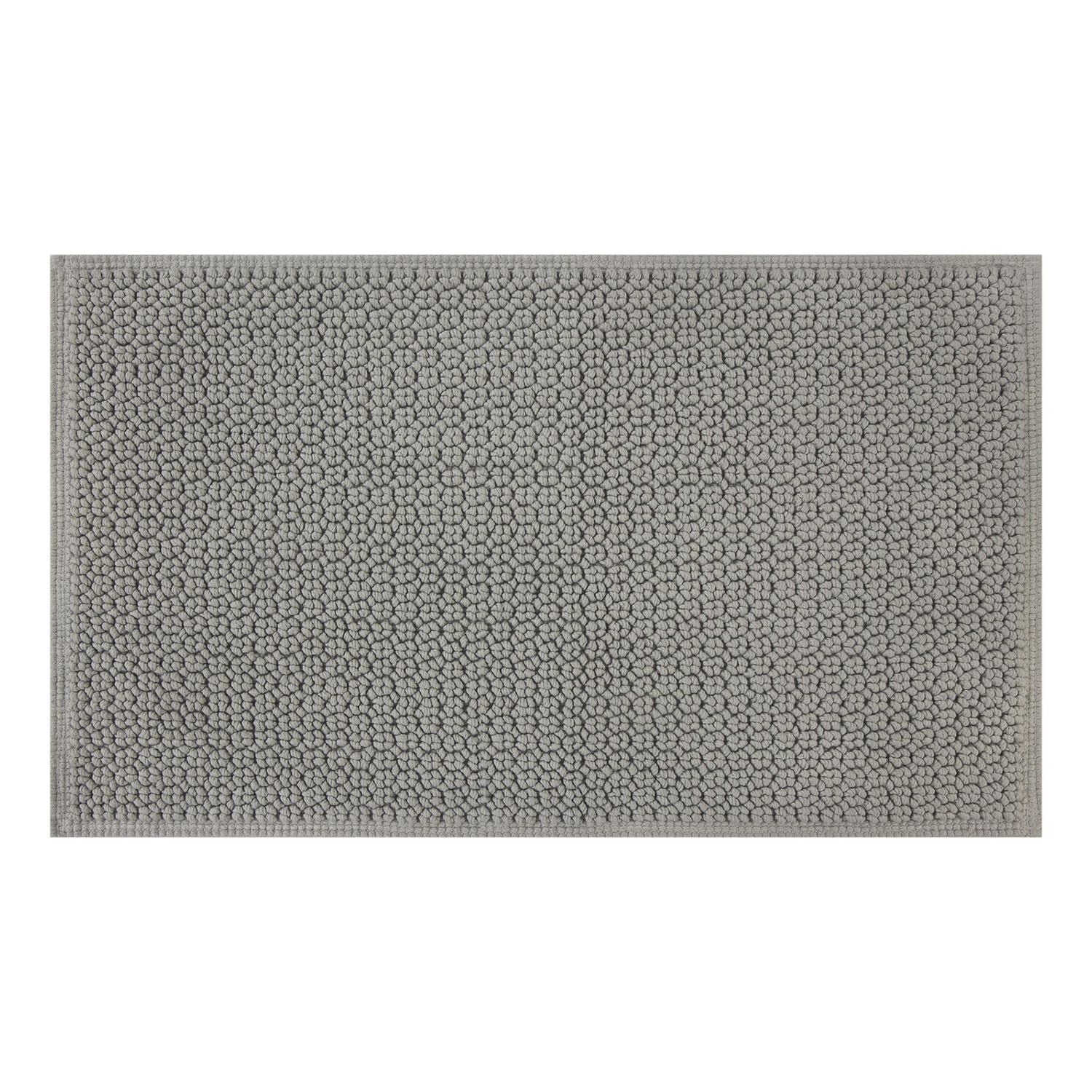 Better Homes & Gardens Signature Soft Looped Bath Mat, Soft Silver, 20" x 34", 100% Cotton, 20"x34"