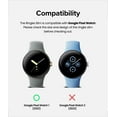 thumbnail image 3 of Ringke Slim [Anti-Yellowing Material / 2 Pack] Compatible with Pixel Watch (2022) Case for Minimalist Yet Sturdy, Solid Transparent Cover + Extra Color for Women, Men - Clear + Chrome Rose, 3 of 9