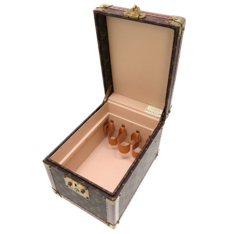 Authenticated Used Louis Vuitton Monogram Trunk Jewelry Box Case