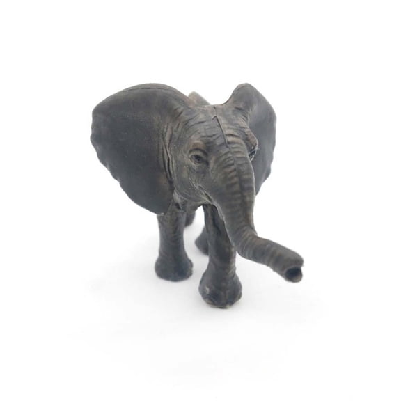 WHAMVOX Coffee Elephant Figurine Made of PVC for Decoration with Lifelike Design and Use 2 pcs