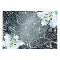 thumbnail image 2 of Tiptophomedecor Peel and Stick Zen Wallpaper Wall Mural - Mandala And Flowers Grey - Removable Wall Decals, 2 of 3