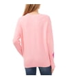 thumbnail image 3 of CeCe womens  Heart Pattern Sweater, l, Pink, 3 of 3