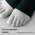 thumbnail image 5 of Unisex Toe Socks Five Finger Socks for All-Season Crew Socks Series 21, 5 of 8