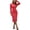 Red, variant on Idoravan Women's Sweater Dress Long Sleeve Fashion Bodycon Fall Winter Dress Split Hem Women's Long Sleeve Round-Neck Dress Sweater Winter Dresses