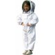 thumbnail image 1 of Ropa de Apicultura, Ropa de Protección de Apicultura Blanca para Niños - Algodón Manga Larga, Protección Infantil Talla M 1,2 metros altura recomendada 80-130cm, 1 of 4