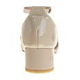 thumbnail image 4 of Laura Ashley Girls Low Heeled Dress Shoes. (Little Kids Big Kids), Beige Patent, 2, 4 of 7