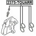 thumbnail image 2 of Febest REAR BRAKE CALIPER REPAIR KIT # 2375-TOUARR OEM 7L0698671, 2 of 2