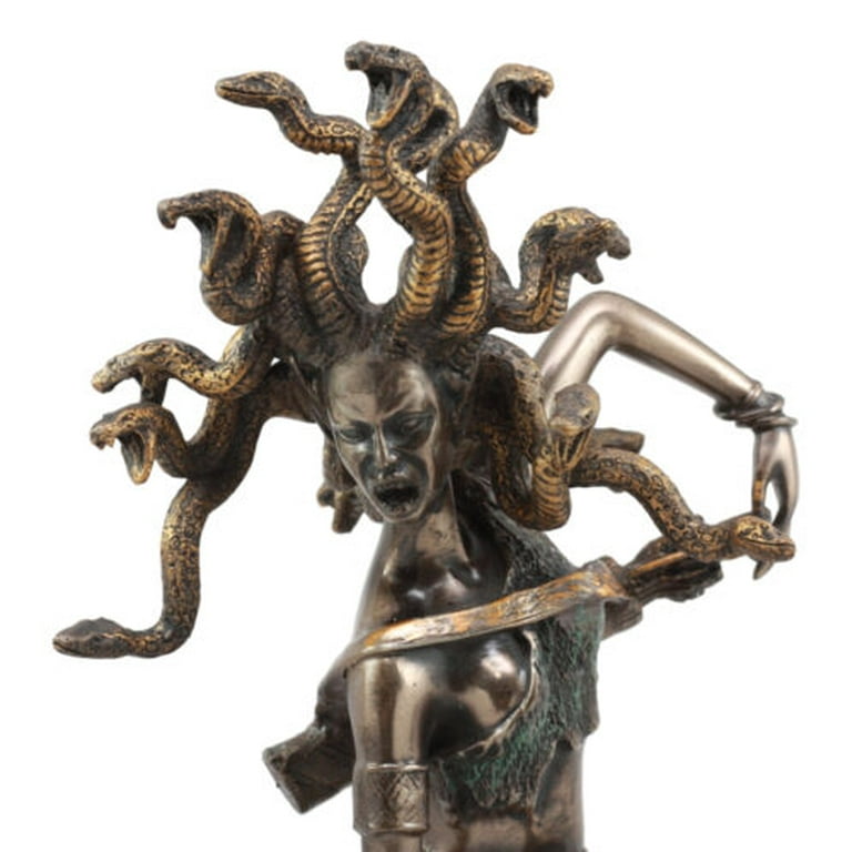 Greek Goddess Medusa Drawing Bow And Arrow Figurine Gorgon Sister Stone  Gaze