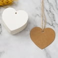 thumbnail image 4 of Sonducket Cartón Kraft en blanco corazón Vintage tarjetas moda autoensamblaje muestra accesorios creativamente suministro para el hogar Accesorios de disfraces Blanco, 4 of 6