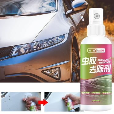 Cleaner New Shellac Cleaner Car Resin Remover Cleaning Agent Bird Poop Paint Strong Stain Remover 100ml Glass Cleaner Spray