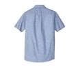 thumbnail image 6 of District Made Mens Short Sleeve Washed Woven Shirt-XS (Light Blue), 6 of 6