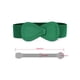 thumbnail image 3 of Cinturón elástico de cuero sintético con hebilla en forma de 8 Inspire Chic de 2 piezas para dama 33.5x2.36" (LxW) Verde, 3 of 7