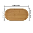 2pcs Wooden Vanity Tray Serving Tray Soap Holder Vanity Plate Toilet