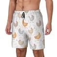 thumbnail image 2 of Fotbe Funny Chicken Men’s Swim Trunks Quick Dry Swim Shorts Board Shorts with Mesh Lining-Medium, 2 of 9