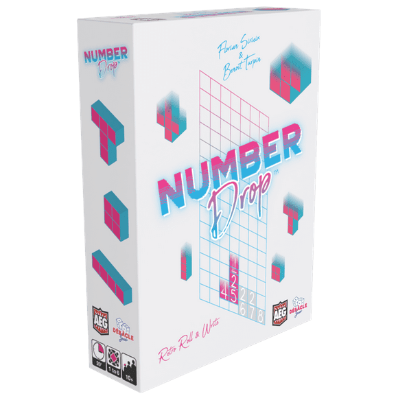 Number Drop 1-6 players, ages 10+, 20 minutes