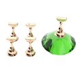 thumbnail image 1 of 1 Unidades 5 Unids Consejos De Uñas Soporte De Soporte Con Kit De Cristal Oval Para Práctica De Manicura Geles De Uñas De Acrílico Pan Verde, 1 of 7