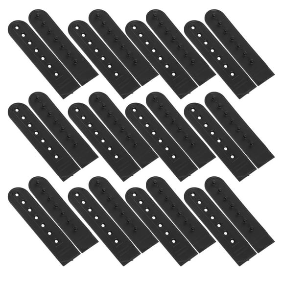 Soimiss 20pcs Black Plastic Hat Buckle Replacement Set Cap Fastener Extender for Baseball Cap Adjustment