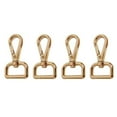 thumbnail image 5 of HOMYL 2-4pack 4pcs Swivel Lobster Claw Clasps Square Tail Hook Accessories 20mm Golden 2 Pcs, 5 of 8