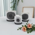 thumbnail image 7 of Meon 3pc Garden Planter Set, Textured White and Black Ceramic Design, 7 of 7